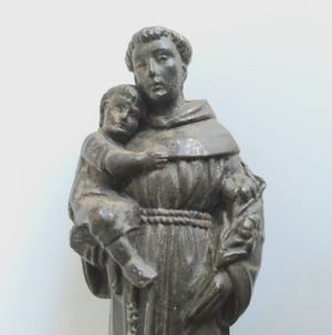 Brons (Onbekend) - oud verbronsd beeld van Antonius van Padua kopen? Bied vanaf 1!
