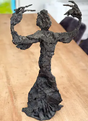 Jan Sierhuis - Bronzen sculptuur: 'Tango danseres' kopen? Bied vanaf 1150!