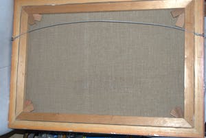 Frans Boers - Zuidelijk erf en hangar - olieverfschilderij kopen? Bied vanaf 75!