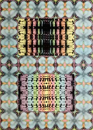 Shinkichi Tajiri - Kleuren-offset - 'My secret garden I' - 1975 - Prent 190 (Serie 10A) verkocht voor € 75!