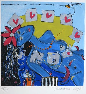 Miriam Slaats - Zeefdruk, Bezieling van een vrouw kopen? Bied vanaf 1!