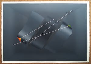 Kenji Nagai - Harmonisch abstract, zeefdruk (groot) kopen? Bied vanaf 125!