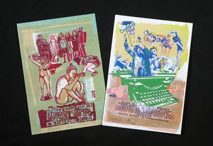 Walter Kerkhofs - Lot van twee zeefdrukken, Zonder titel kopen? Bied vanaf 1!