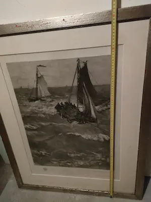 Hendrik Willem Mesdag - & C.L. Dake - Botters op zee kopen? Bied vanaf 300!