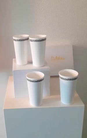 Delphine Boel - Blablabla 4 champagnemugs (or.verpakking en certificaat, niet meer in handel) kopen? Bied vanaf 75!