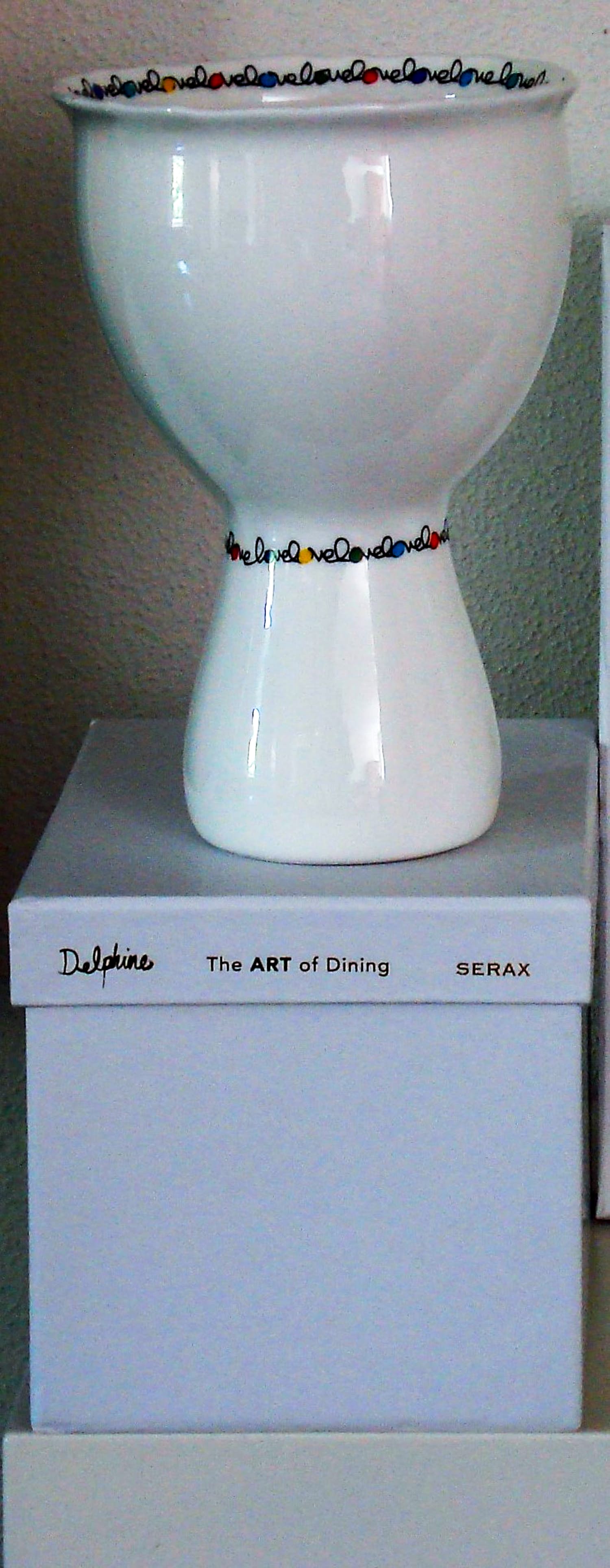 Delphine Boël - Vaas "Love; (+certificaat+originele verpakking verkocht voor € 55!