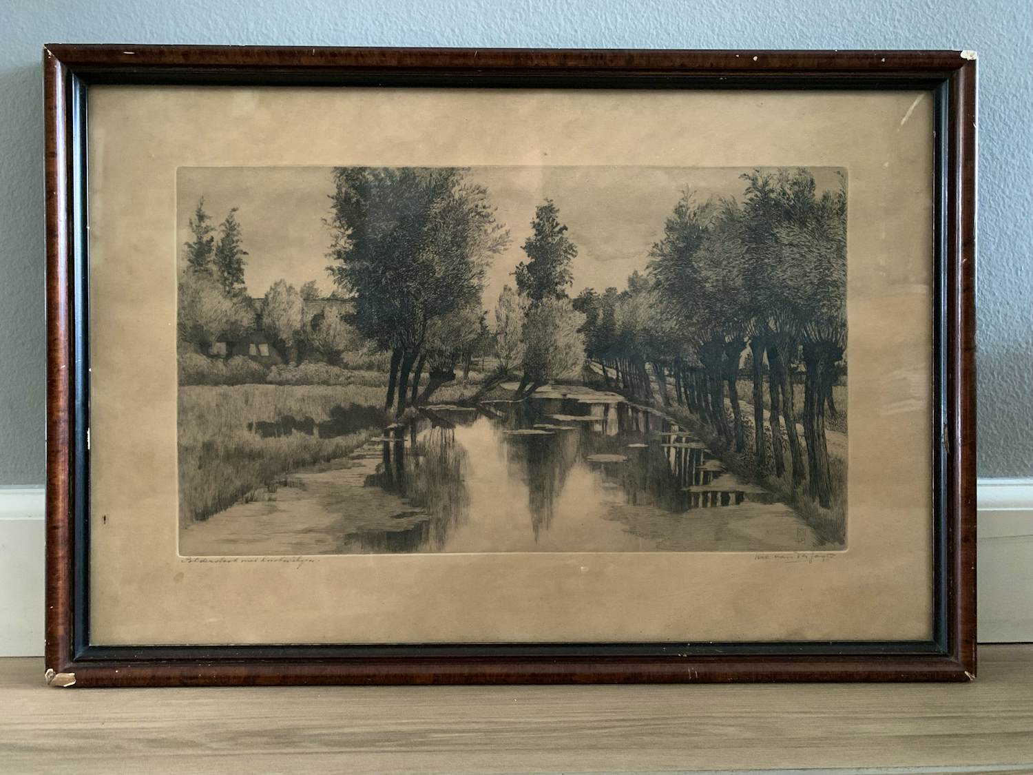 Nico van der Jagt - Poldersloot met knotwilgen kopen? Bied vanaf 50!