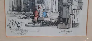 Jan Korthals - Inkttekening en aquarel, Ronco kopen? Bied vanaf 75!