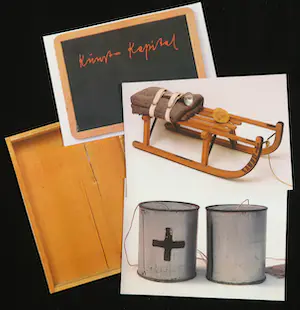 Joseph Beuys - Tentoonstellingscatalogus met postkaarten en zeefdruk op vilt, Beuys yn Fryslân kopen? Bied vanaf 60!