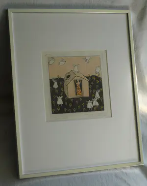 Carla Kleekamp - Ingelijste ets , La femme fatale – ca. 1980 – nr. 12/30 kopen? Bied vanaf 1!