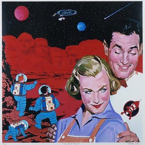 Alfred Degens - Lambdaprint, The Red Planet - Ingelijst kopen? Bied vanaf 35!