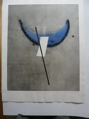 Anneke van der Mandele - In the air spirit, aquatint ets kopen? Bied vanaf 30!