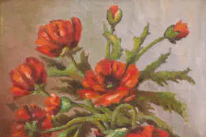 Maurits de Groot - Bloemstilleven - olieverf op doek kopen? Bied vanaf 1000!