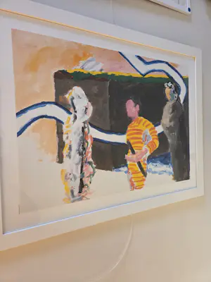 Roger Raveel - Een moeilijk gesprek kopen? Bied vanaf 775!