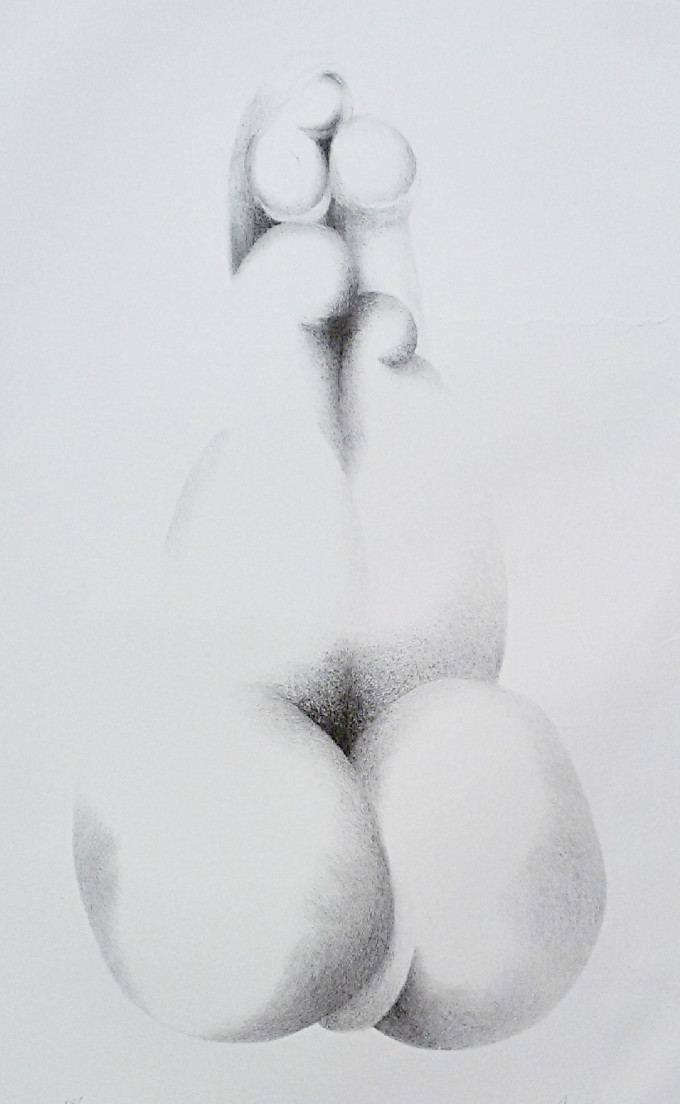Ans Hey - Abstracte compositie, litho kopen? Bied vanaf 25!