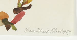 Henri Plaat - Gouache, Ontwerp muurschildering kopen? Bied vanaf 35!