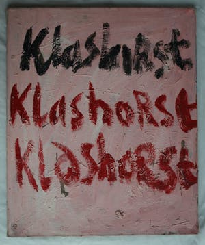 Peter Klashorst - Acrylverf op doek , 3 Handtekeningen – ca 1998 kopen? Bied vanaf 40!