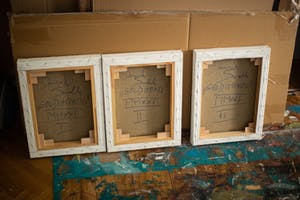 Dominik Smolik - Triptych Gold impasto kopen? Bied vanaf 1!