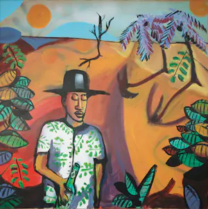 Erik Neimeijer - Acryl op doen, Walk and don't look back - Ingelijst (Groot) kopen? Bied vanaf 120!