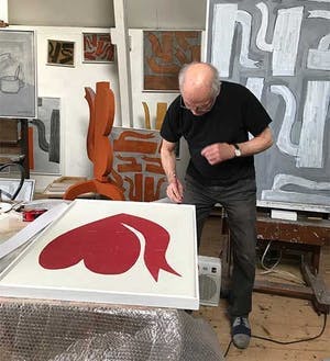 Klaas Gubbels - Hartenkan - gesigneerde houtdruk met lijst! - 2007 kopen? Bied vanaf 795!