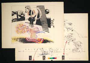 Vladimir Velickovic - en Martin Engelman, Lot van twee litho's (Prent 190) verkocht voor € 60!