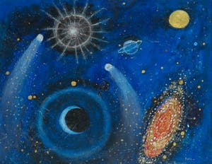 Bitia Rosendor - Acryl op hardboard, Ruimte kopen? Bied vanaf 1!