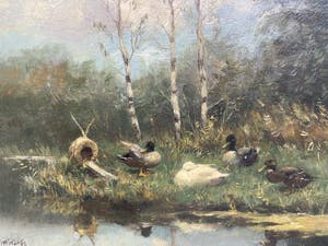Constant Artz - Eenden aan de waterkant kopen? Bied vanaf 750!