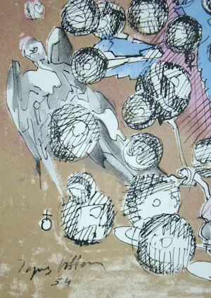 Jacques Villon - Constellation Planétaire - 1954 - Originele litho gesigneerd en gedateerd kopen? Bied vanaf 100!