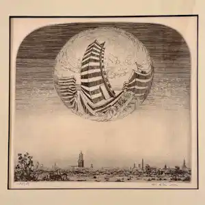Gerard van Rooy - gezicht op Utrecht verkocht voor € 60!