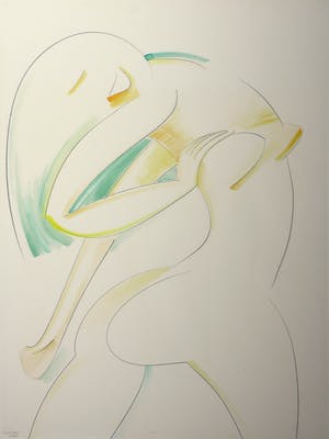 Dick Fluitsma - Gemengde techniek, Zonder titel - Ingelijst kopen? Bied vanaf 1!