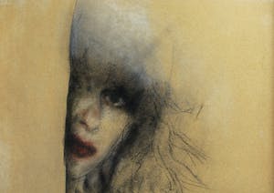 Anne de Boer - ‘Portret serie A nr. 2’ - 1983 - gemengde techniek kopen? Bied vanaf 120!