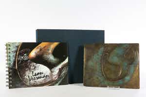 Leon Veerman - Bronzen plaquette inclusief certificaat van echtheid en boek! verkocht voor € 1!