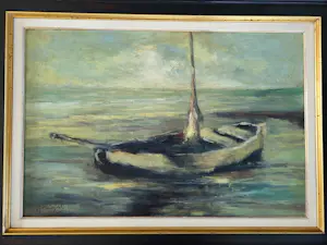 Victor Uytterschaut - Boot op strand. kopen? Bied vanaf 135!