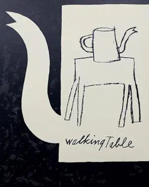 Klaas Gubbels - Walking Table met een schitterend mooi gedicht van Neeltje Maria Min kopen? Bied vanaf 325!