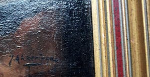 Johannes Evert Akkeringa - olieverf op doek: bloemen in gemberpot kopen? Bied vanaf 850!