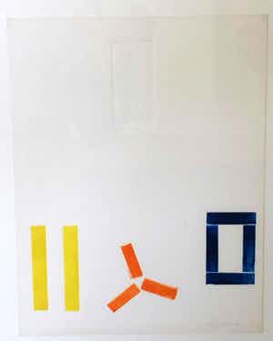 JCJ VANDERHEYDEN - gemengde techniek ( preeg en monoprint) verkocht voor € 495!