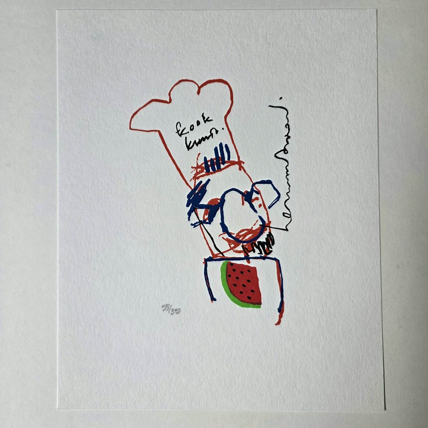 Herman Brood - Zeefdruk - Kookkunst- 350 ex. kopen? Bied vanaf 59!