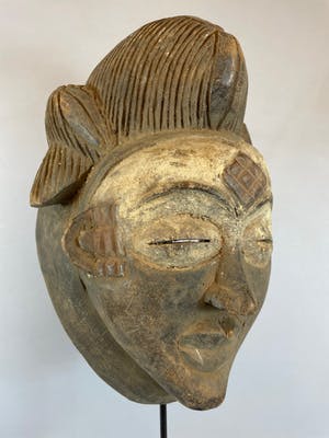 Punu - 211028 - African mask from the Punu - Gabon. kopen? Bied vanaf 45!