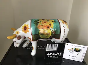 Marianne Bey - Sunflowers / Van Gogh / Cowparade kopen? Bied vanaf 1!