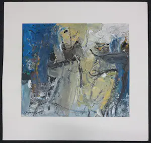 Gerriet Postma - Gemengde techniek / acryl op papier, Z.T. (Groot) + gesigneerd boek! kopen? Bied vanaf 300!