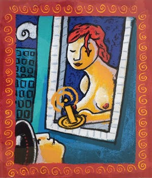 Jacques Tange - Zeefdruk 2007 - Ingelijst kopen? Bied vanaf 65!