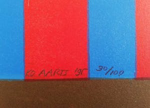 Ko Aarts - GEBOUW / KLEURLITHOGRAFIE / 50x65cm / SIG / 1995 kopen? Bied vanaf 25!