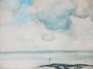 Piet Hein van Asperen - Friese waddenkust - Gemengde techniek kopen? Bied vanaf 80!