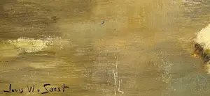 Louis Willem van Soest - Sfeervol winters dorpsgezicht. kopen? Bied vanaf 400!