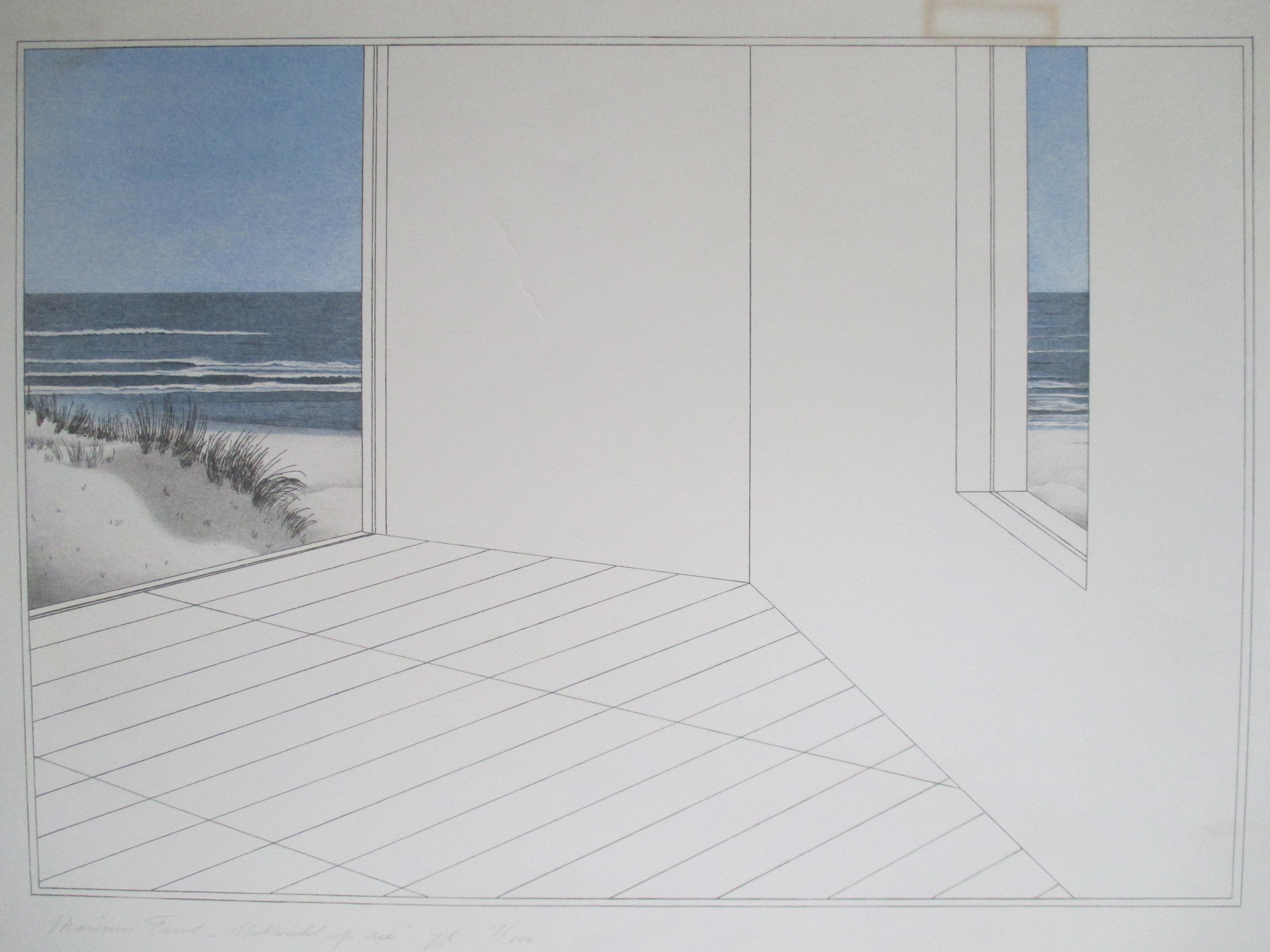 Marinus Fuit - Litho "Mit Sicht op zee" kopen? Bied vanaf 20!