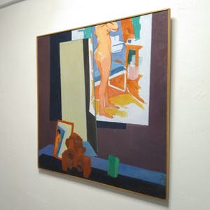 Antoon van Bakel - ''Kompositie met naaktstudie." 1976 kopen? Bied vanaf 100!