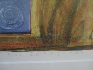 Lon Buttstedt - Grote ingelijste litho "Yemeni eyes make salt water" perfect ingelijst kopen? Bied vanaf 70!