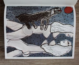 Corneille - Gesigneerde zeefdruk (1975) + boek: Journal de la Tour Diario de la Torre '73 kopen? Bied vanaf 275!