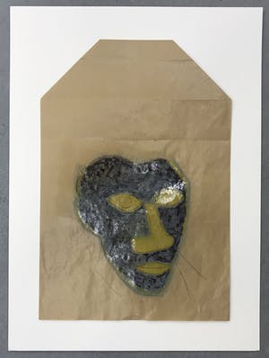 Dirk Celis - Zonder titel (Kop) - Origineel werk op kraftpapier (2006) kopen? Bied vanaf 1!