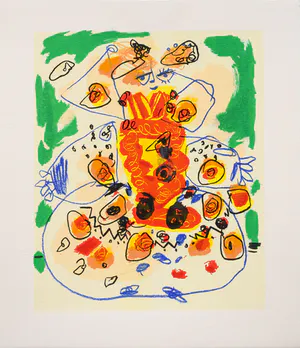 Kees Salentijn - Figuur in blauwe lijnen kopen? Bied vanaf 100!